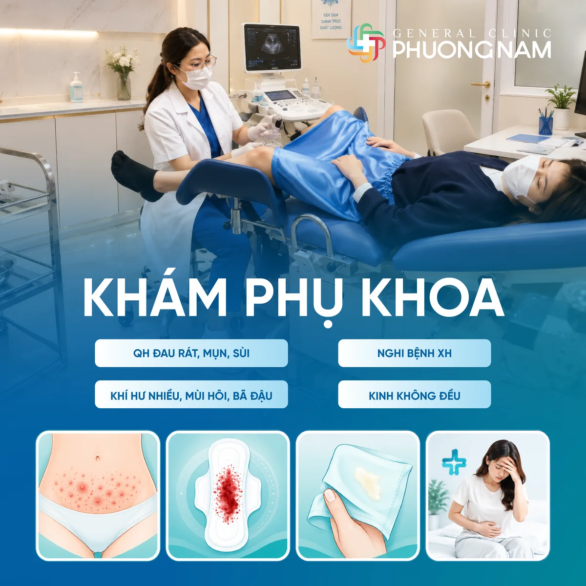 Khám phụ khoa tại Trung Tâm Y Khoa Phương Nam Đà Lạt