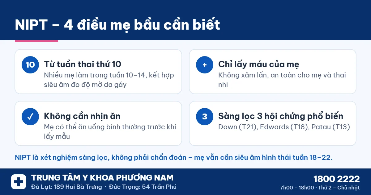 Xét nghiệm NIPT – 4 điều mẹ bầu cần biết