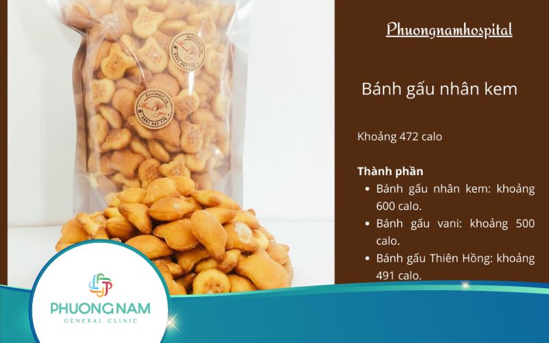 Bánh Gấu Nhân Kem Bao Nhiêu Calo? Ăn Bánh Gấu Nhân Kem Có Béo Không?