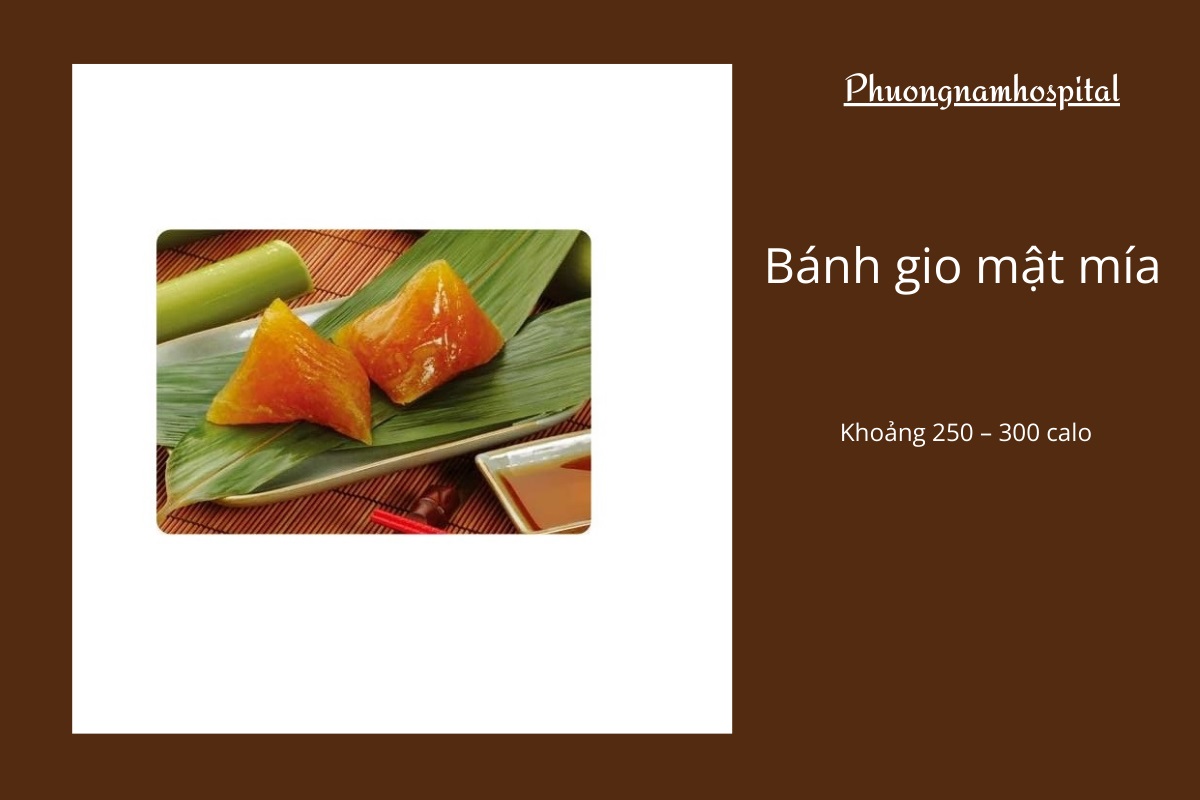 Bánh gio mật mía bao nhiêu calo