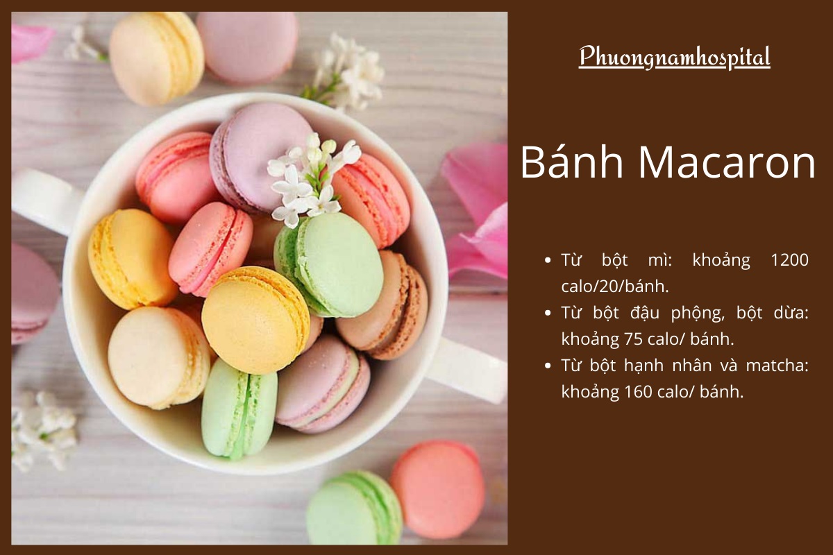 Bánh Macaron bao nhiêu calo