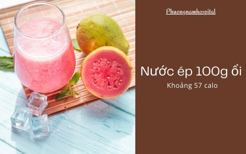 nước ép ổi bao nhiêu calo