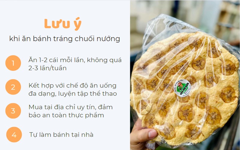 Lưu ý để ăn bánh chuối nướng không mập