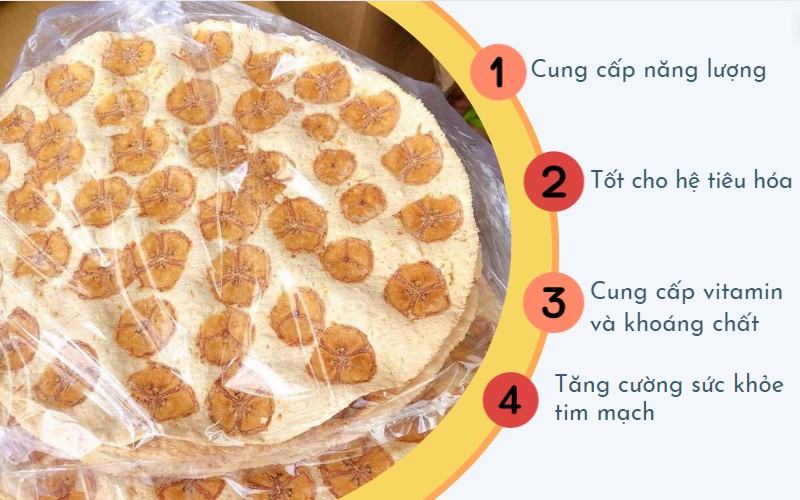 Ăn bánh tráng chuối nướng mang lại nhiều lợi ích cho sức khỏe