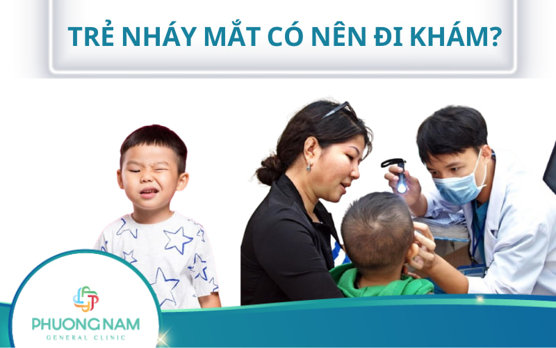 Trẻ bị nháy mắt có nên đi khám? Nguyên nhân & cách xử lý?