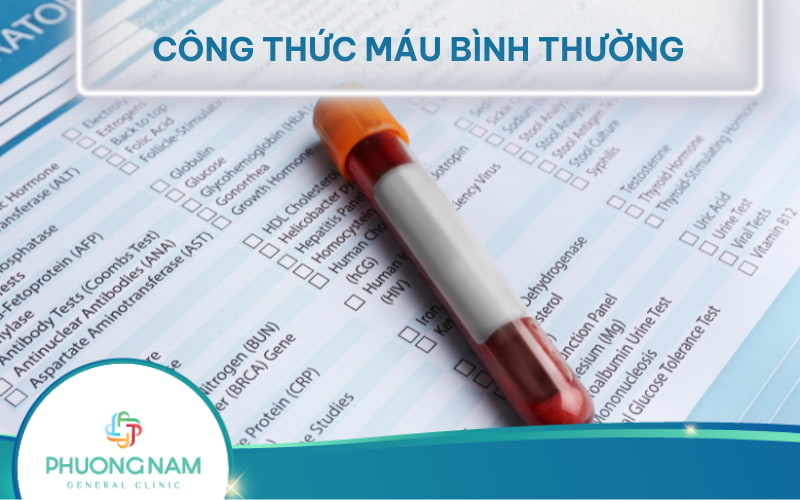 Chỉ số công thức máu bình thường trong xét nghiệm máu