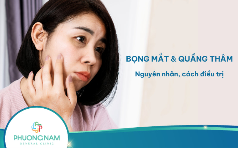 Bọng mắt và quầng thâm: Nguyên nhân và cách điều trị