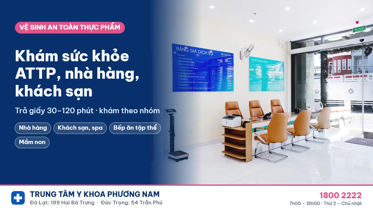 Khám sức khỏe vệ sinh an toàn thực phẩm Đà Lạt, Đức Trọng